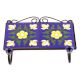 Navy Blue Yellow Flower Tiles Hooks